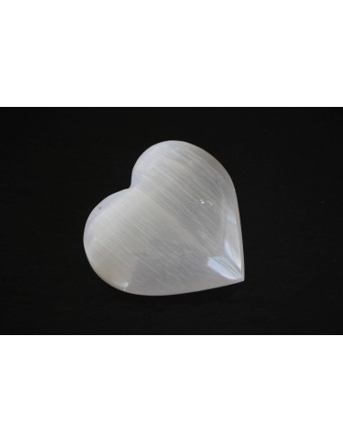 Selenit-Herz weiß - ca. 4 cm