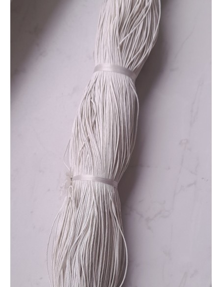 Baumwollband gewachst - weiß Länge ca. 350 m
Ø ca. 1 mm