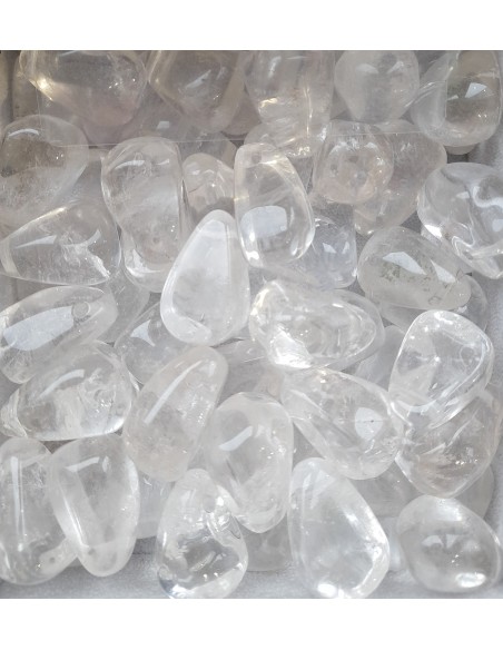 Trommelstein Bergkristall gebohrt, oval ca. 25 mm
Brasilien