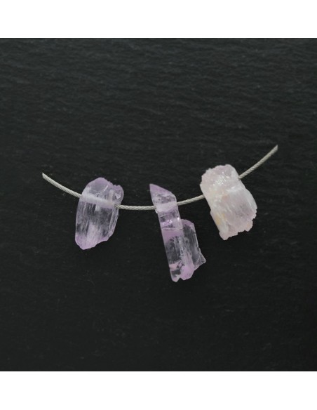 Kunzit Kristalle gebohrt Gewicht von ca. 5 - 15 g / Stück
Größe ca. 20 - 40 mm
Ø ca. 2,5 mm
Pakistan