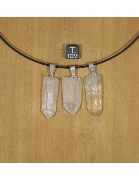 Anhänger mit Stiftöse - Bergkristall Kristalllänge ca. 3 bis 4 cm
Brasilien