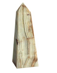 Obelisk aus Onyxmarmor ca. 2,5 x 10 cm / 1 x 4 inch
Pakistan