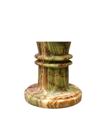 Vase aus Onyxmarmor - ca. 25 x 80 cm / 10 x 32 inch Pakistan Fuss