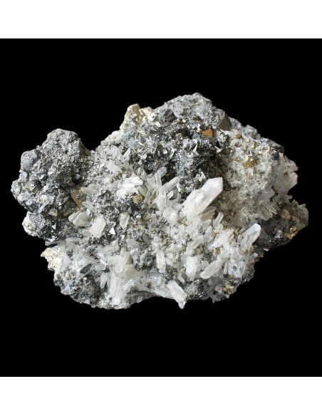 Einzelstück "Pyrit und andere Sulfide mit Bergkristall und Tetraedrit" - 7,7 kg ca. 25 x 25 x 15 cm
Kalimantan/Indonesien