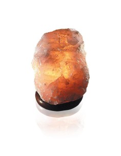 Salzkristall-Lampe ca. 2 - 3 kg inkl. Holzsockel & Elektromaterial Saltrange in Pakistan
