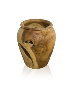 Vase aus Teakholz Ø ca. 20 cm
Höhe ca. 30 cm
teilweise mit natürlichen Löchern
Indonesien