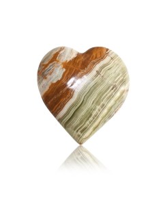 Herz aus Onyxmarmor - 10 cm