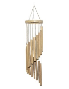 Windspiel Spirale aus Bambus und Holz,
Länge ca. 55 cm,
Indonesien