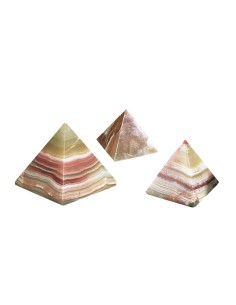 Pyramide aus Onyxmarmor - 10 cm